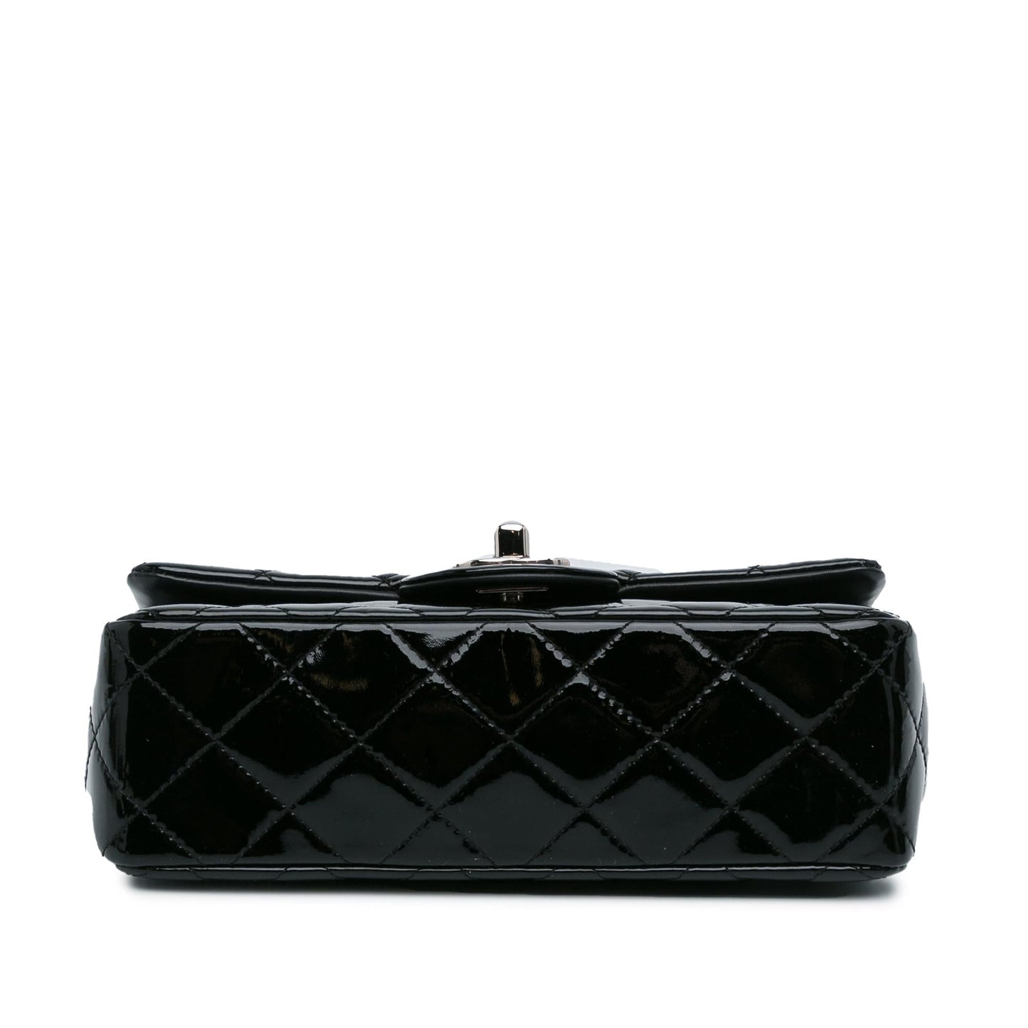 Chanel Mini Rectangular Classic Patent Single Flap (SHG-0ku6lp) Crossbody