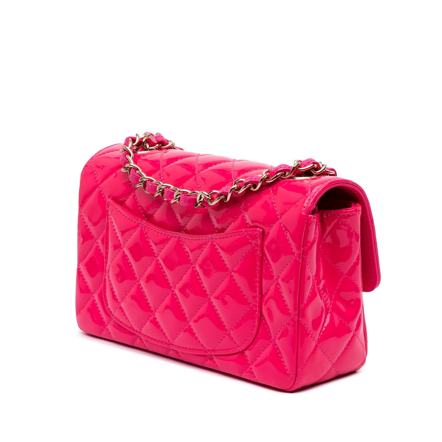 Chanel Mini Rectangular Classic Patent Single Flap