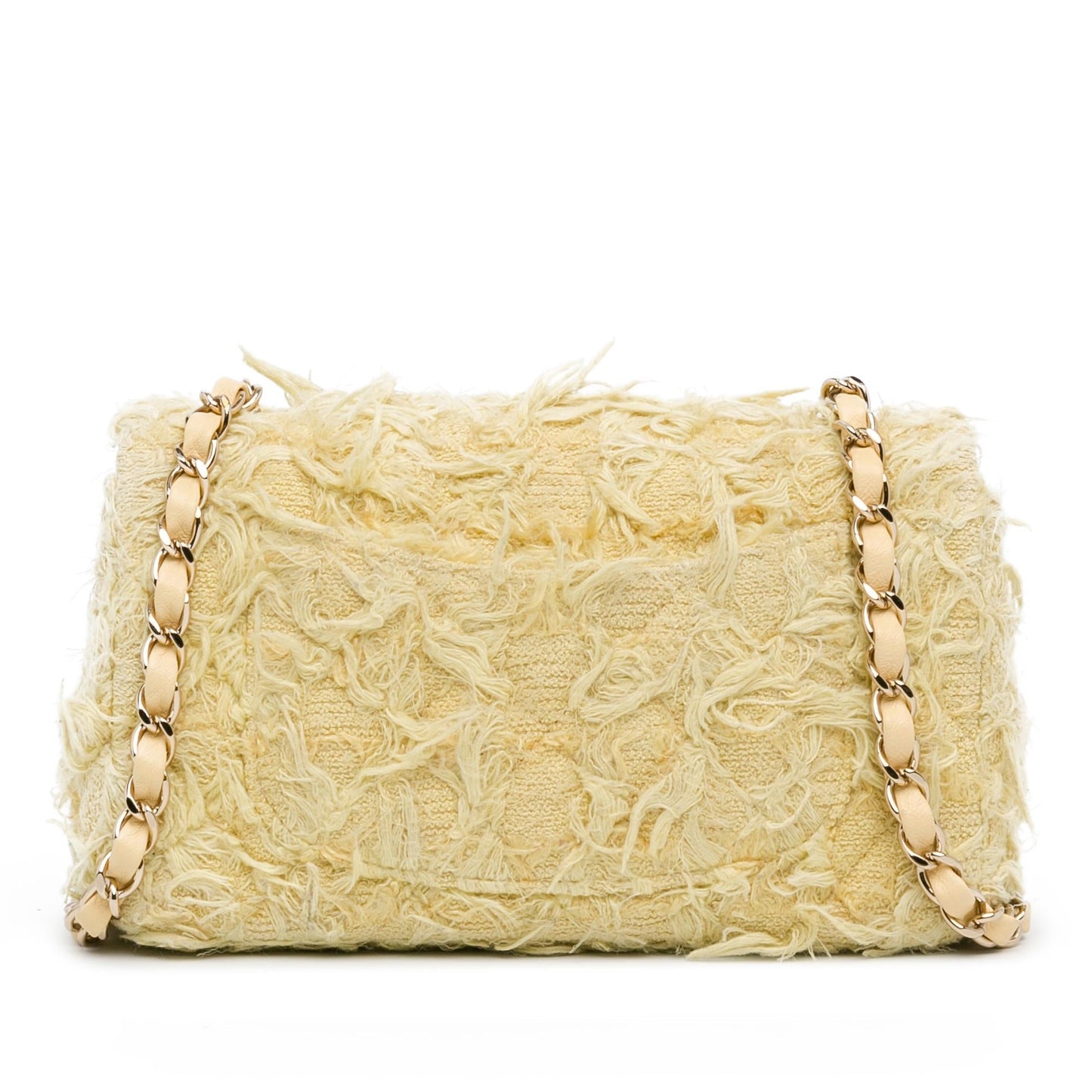 Chanel Mini Rectangular Classic Tweed Single Flap (SHG-tWVx0M) Crossbody