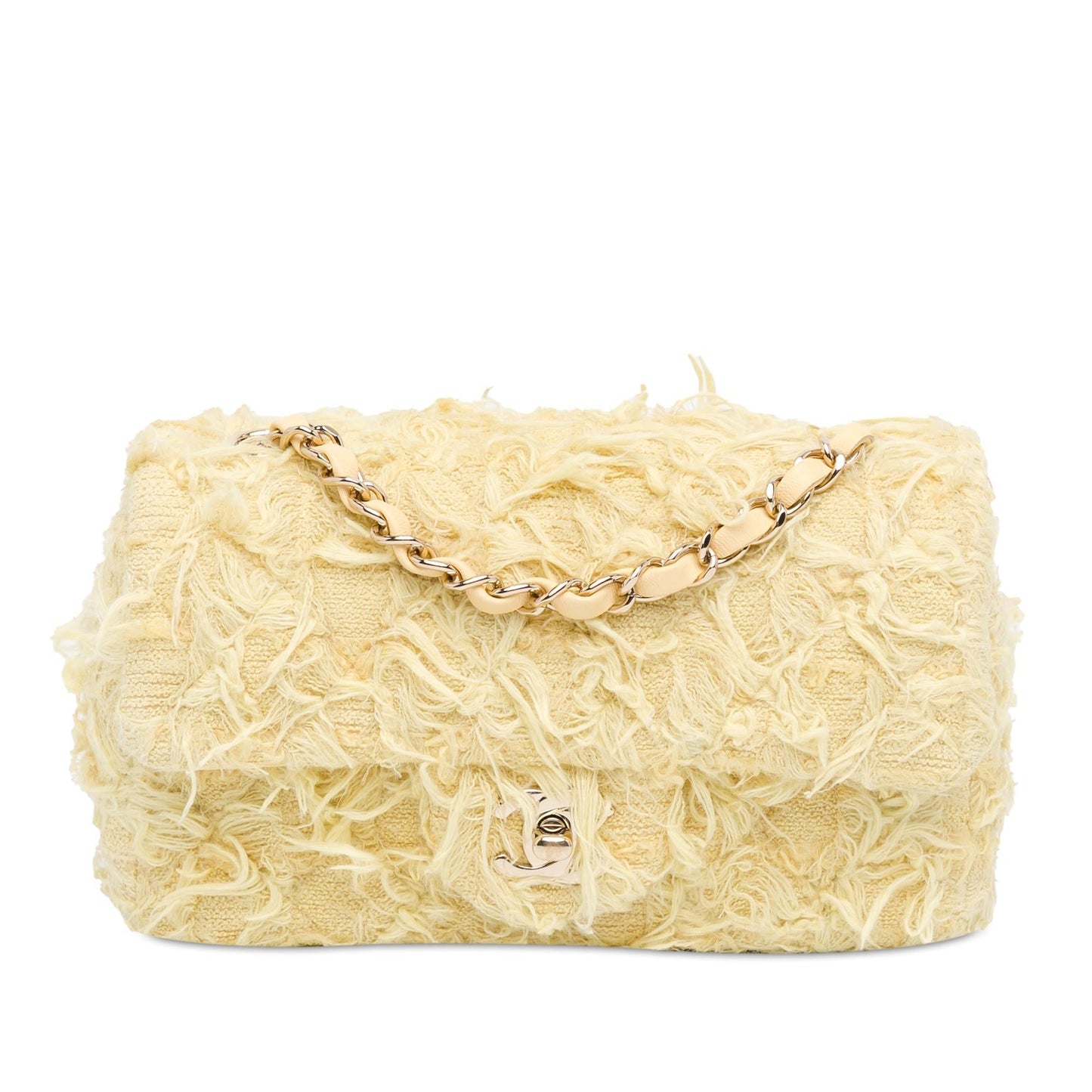 Chanel Mini Rectangular Classic Tweed Single Flap (SHG-jZJQpU) Crossbody