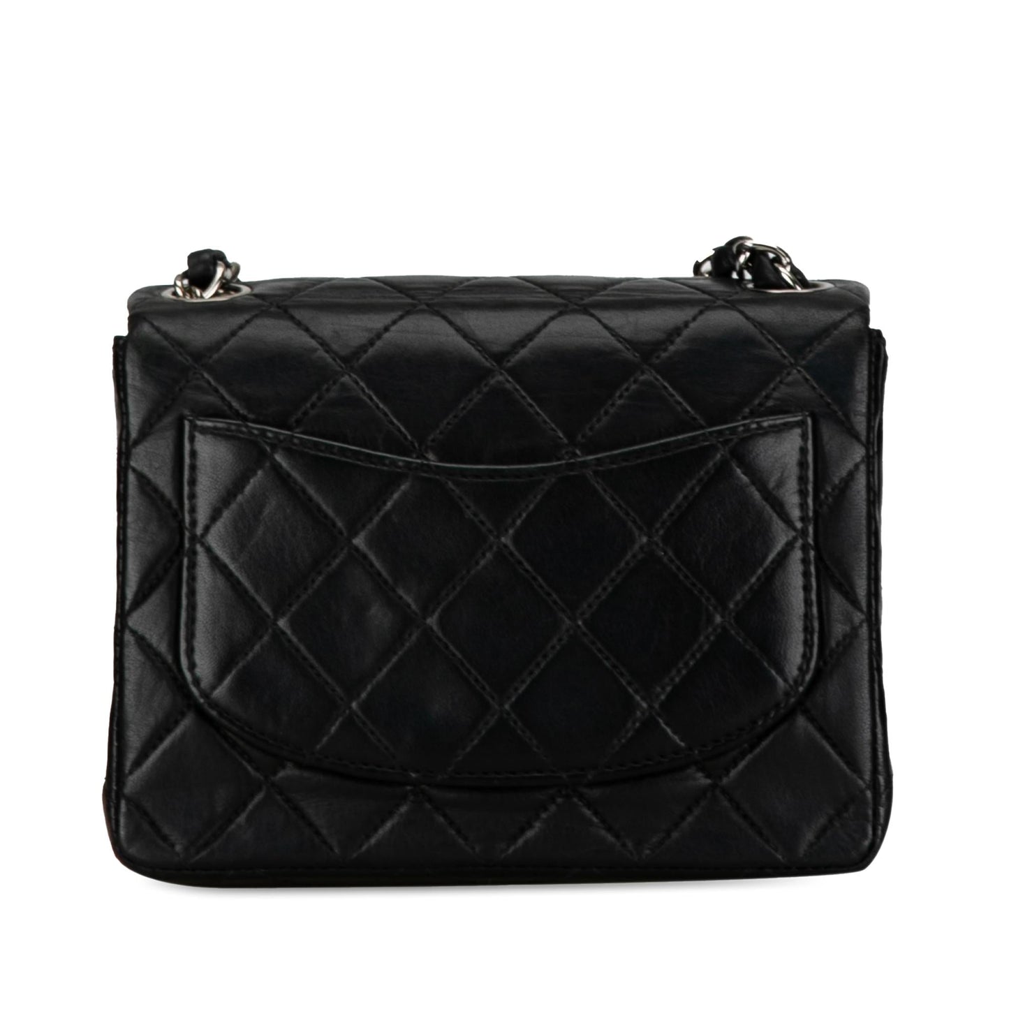 Chanel Mini Square Classic Lambskin Single Flap (SHG-0YbHqE) Crossbody