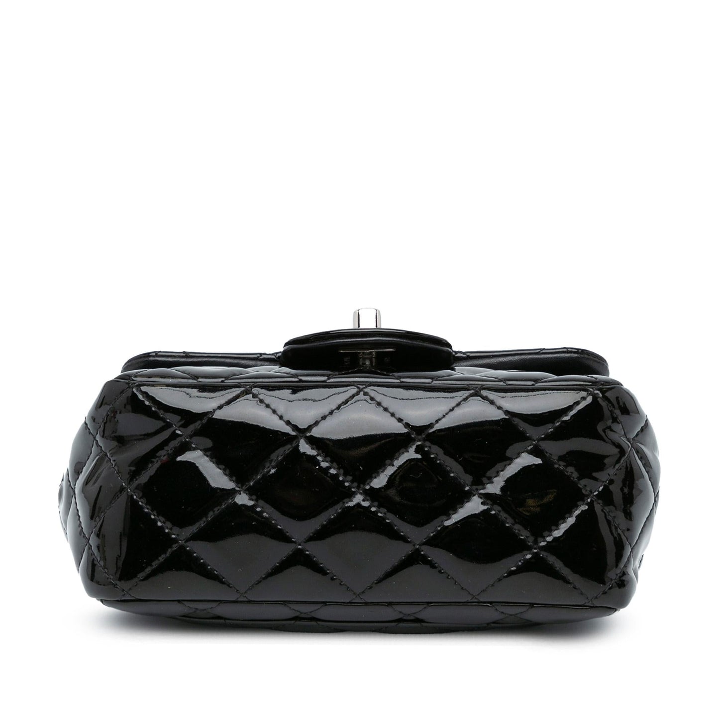 Chanel Mini Square Classic Patent Single Flap (SHG-0hjZ92) Crossbody