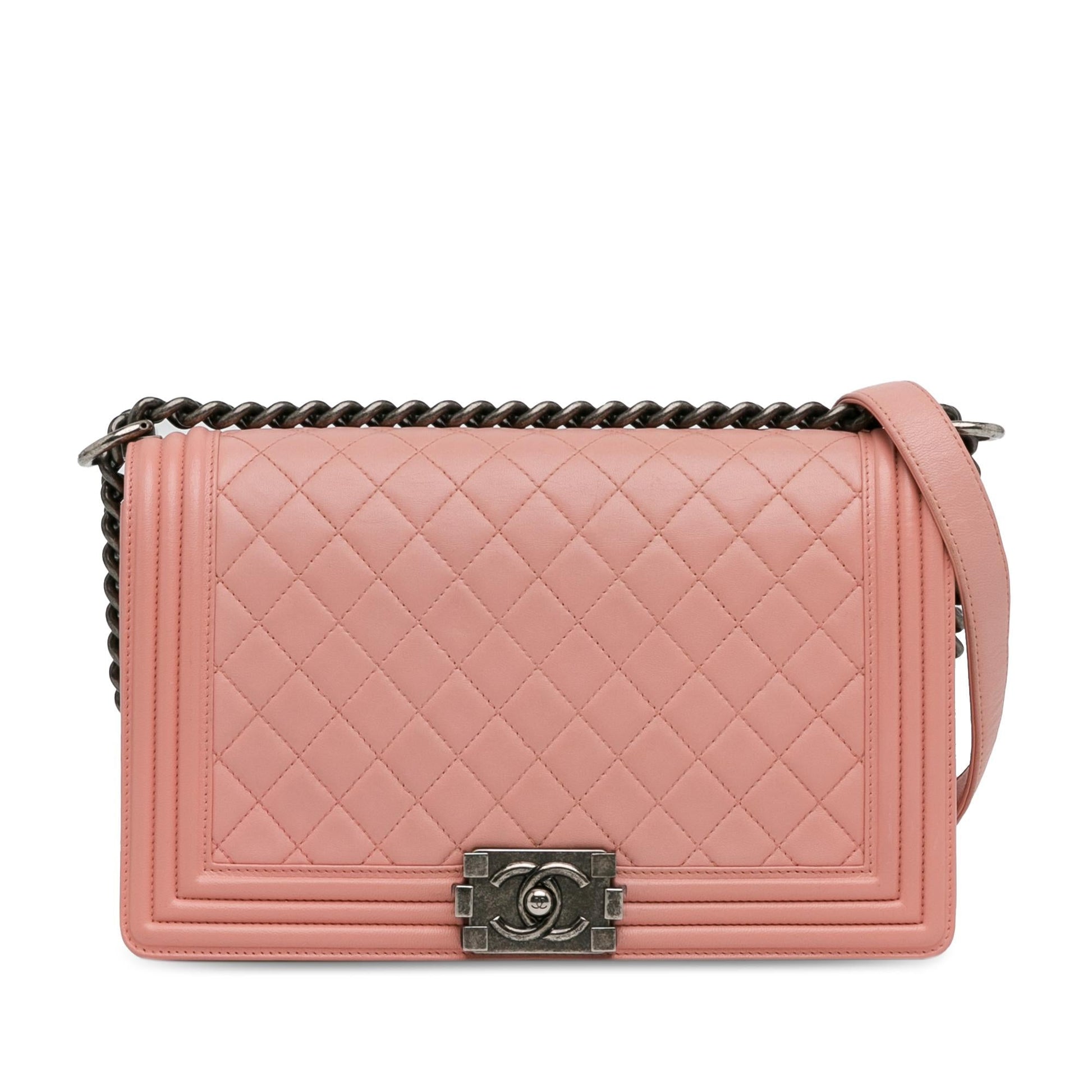 Chanel New Medium Lambskin Boy Flap (SHG-E3e9vY) Crossbody