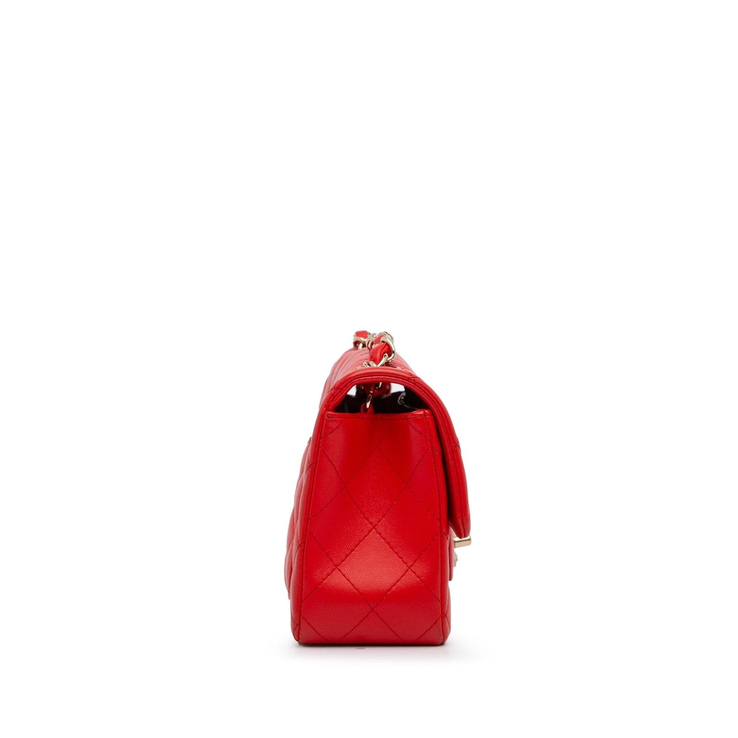 Chanel New Mini Classic Lambskin Single Flap (SHG-GZG) Crossbody