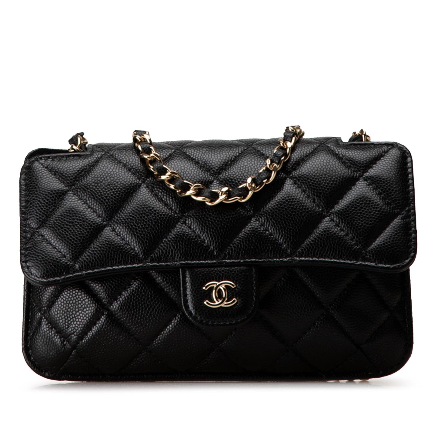 Chanel Nylon Graffiti Foldable Shopping Tote in Caviar Flap (SHG-HcnFTW)