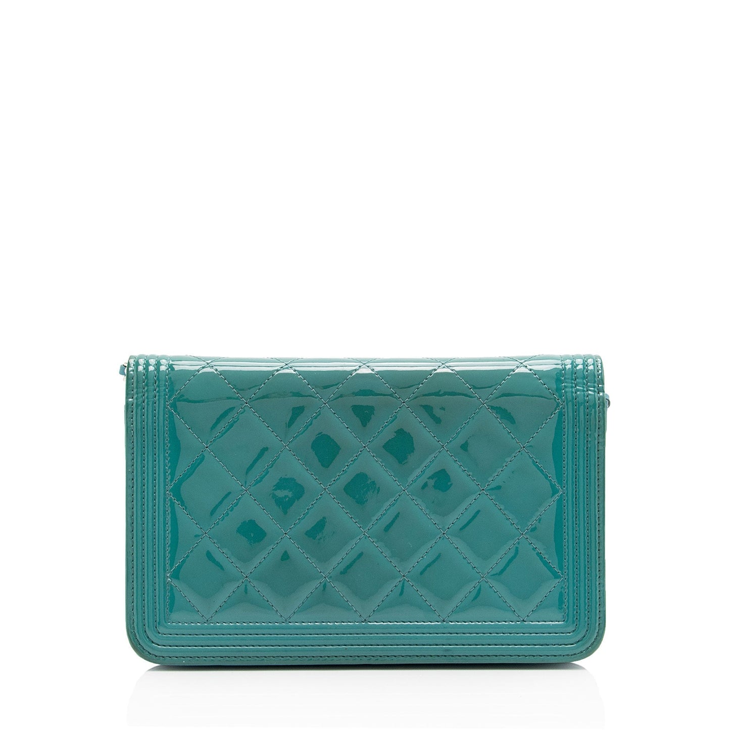 Chanel Patent Leather Boy Wallet on Chain (SHF-ZZnKzy) Tote