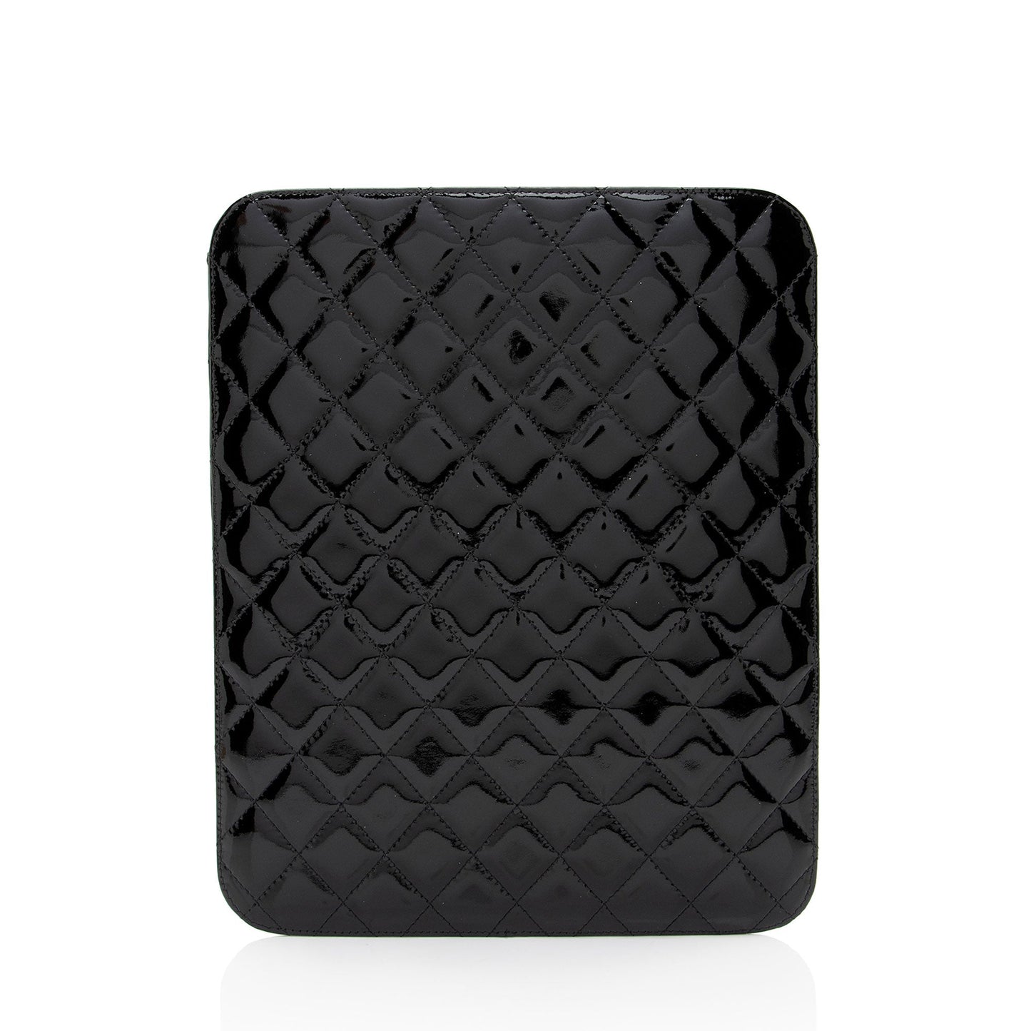 Chanel Patent Leather CC Brilliant iPad Case (SHF-erdd74) Handbag