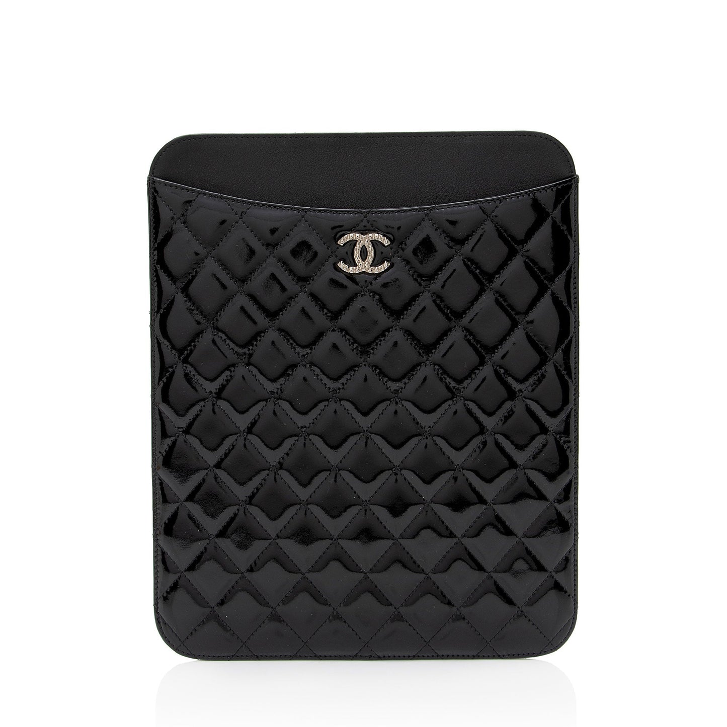 Chanel Patent Leather CC Brilliant iPad Case (SHF-erdd74) Handbag