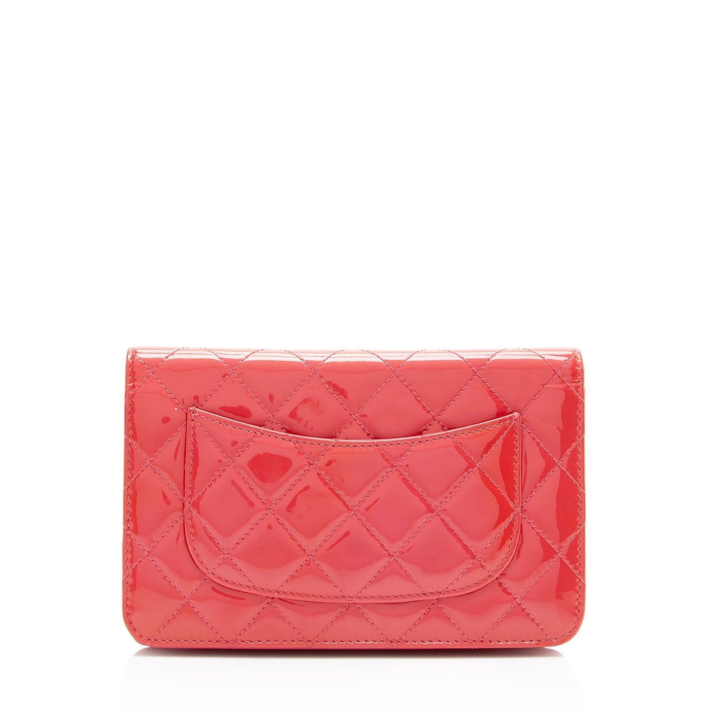Chanel Patent Leather Classic Wallet on Chain (SHF-13OxMa) Crossbody