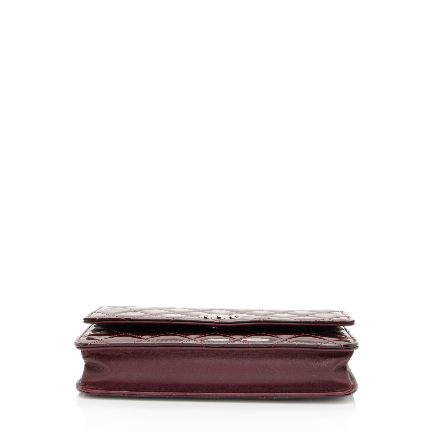 Chanel Patent Leather Classic Wallet on Chain (SHF-toY5Wd) Crossbody