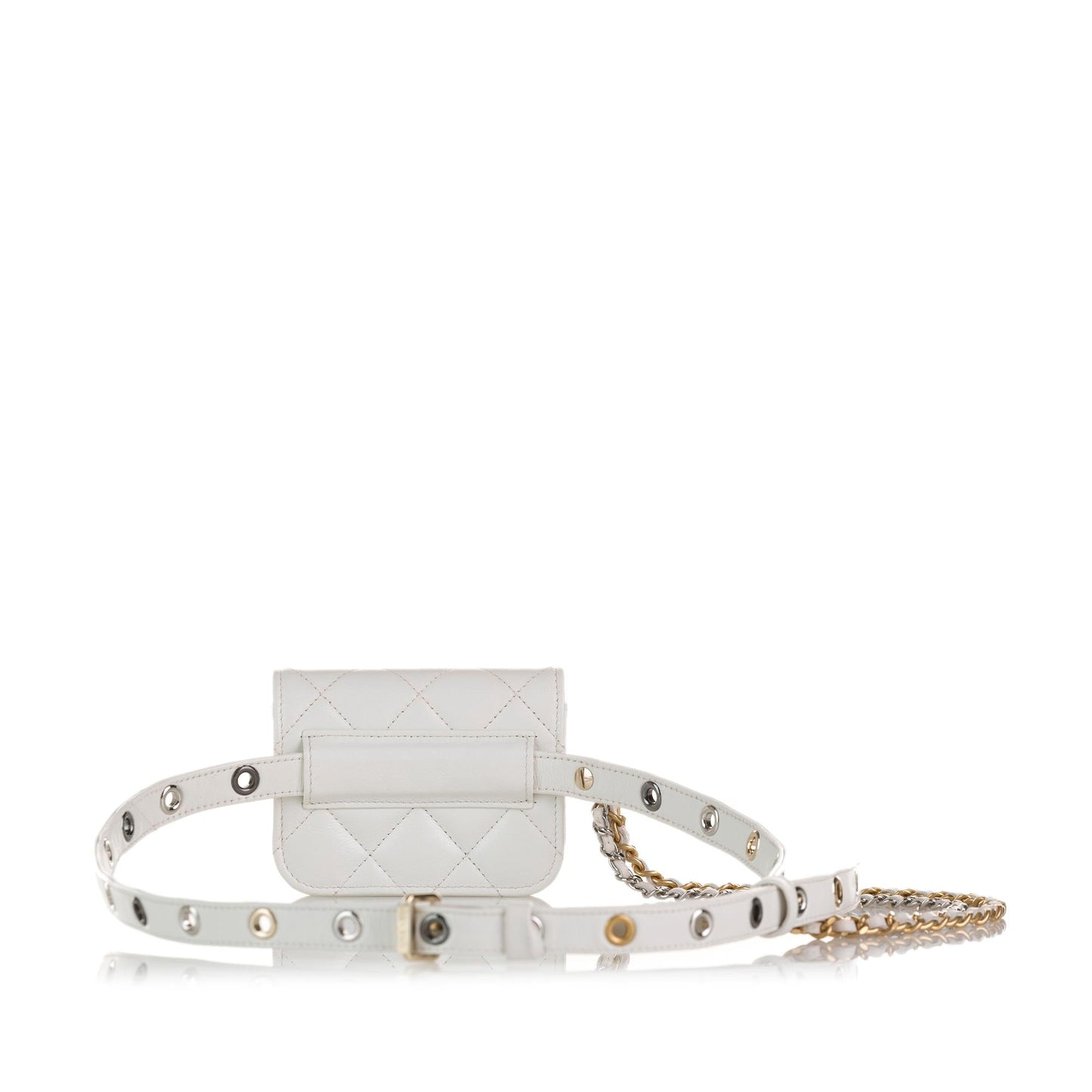 Chanel Punk Chain Leather Belt Bag (SHG-1XVfEm)