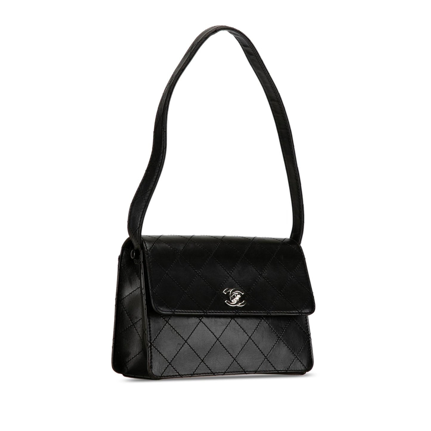 Chanel Quilted Lambskin Straight Flap (SHG-OyBrk5) Shoulder Bag
