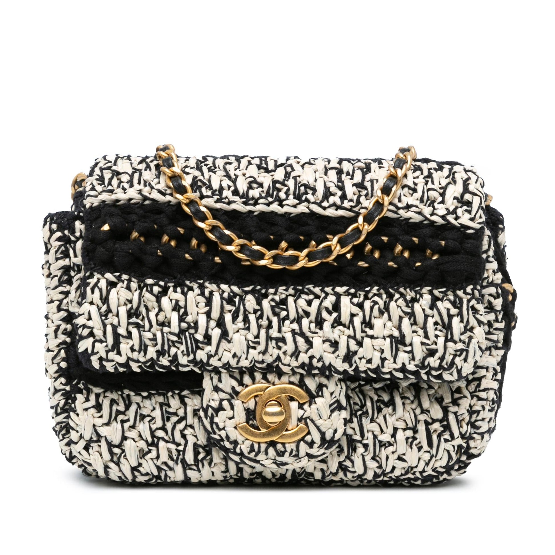 Chanel Raffia Braided with Love Flap (SHG-zcQsdu) Crossbody