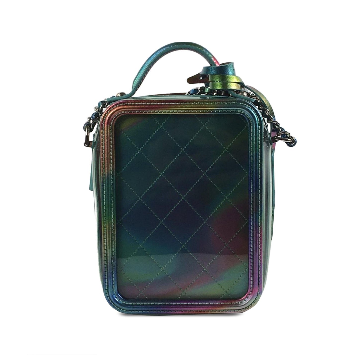 Chanel Rainbow PVC CC Filigree Vertical Vanity Case (SHG-4NUtsV) Handbag