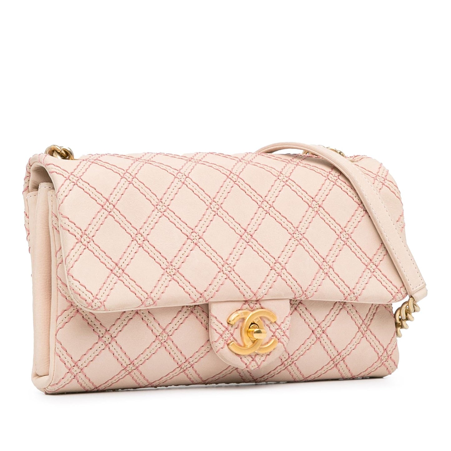 Chanel Small Calfskin Triple Stitched Flap (SHG-MqcPxP) Crossbody