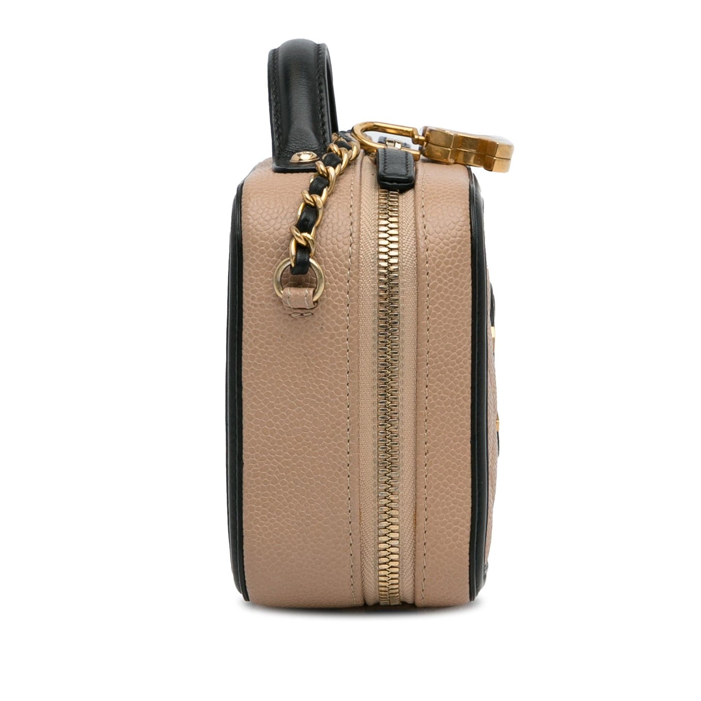 Chanel Small Caviar CC Filigree Vanity Case (SHG-c7hubE) Handbag