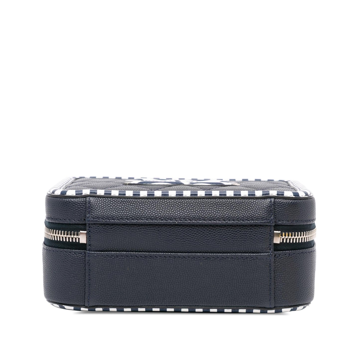 Chanel Small Caviar CC Filigree Vanity Case (SHG-8go1HA) Handbag