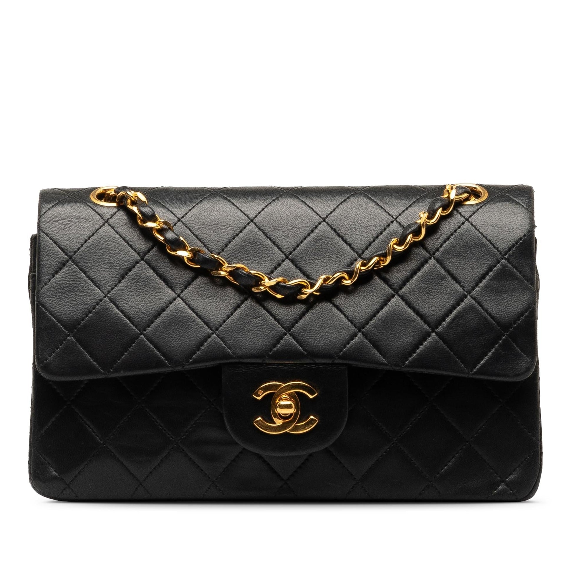 Chanel Small Classic Lambskin Double Flap (SHG-RTXYTz) Shoulder Bag