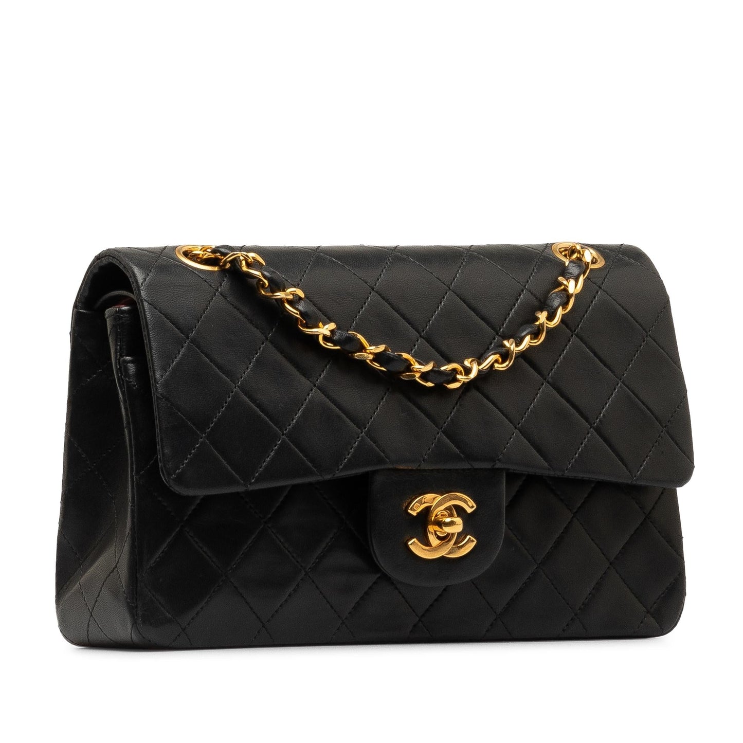 Chanel Small Classic Lambskin Double Flap (SHG-RTXYTz) Shoulder Bag