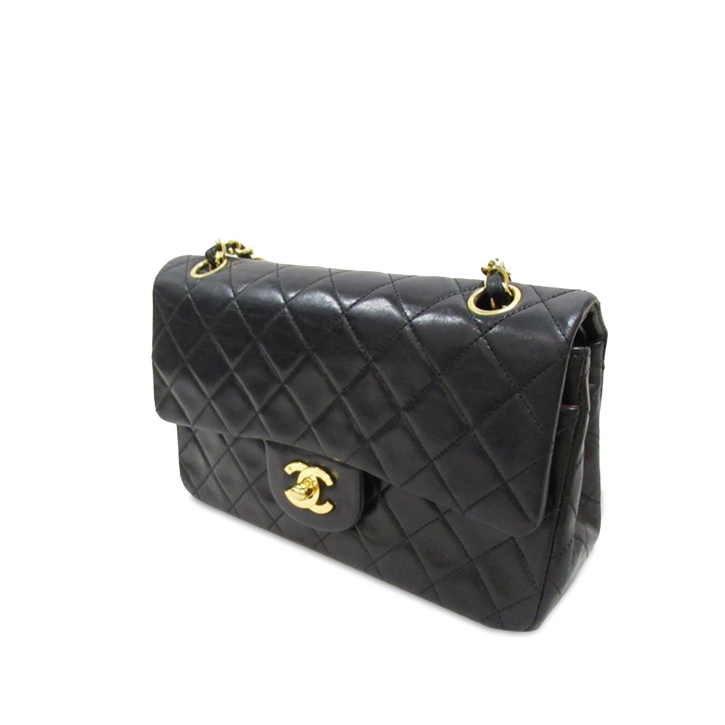 Chanel Small Classic Lambskin Double Flap (SHG-k39ucA) Shoulder Bag