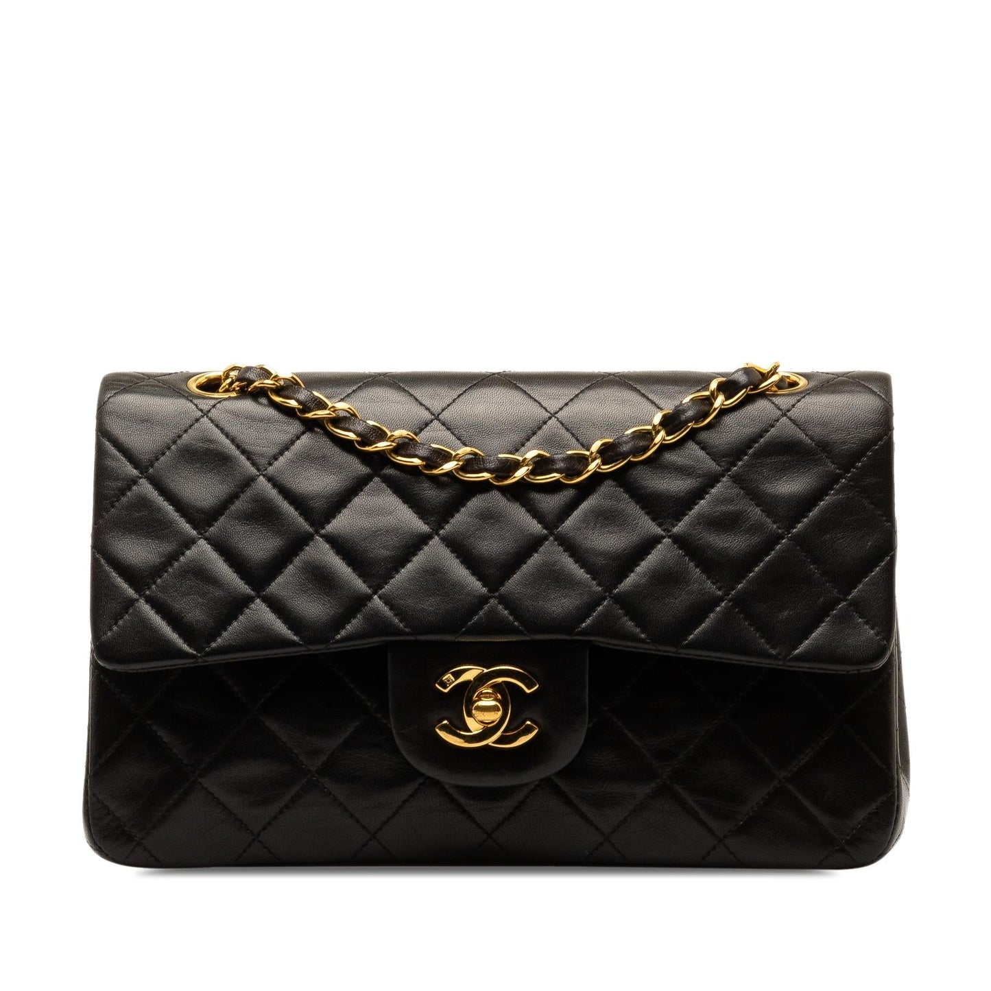 Chanel Small Classic Lambskin Double Flap (SHG-jUYNWc) Shoulder Bag