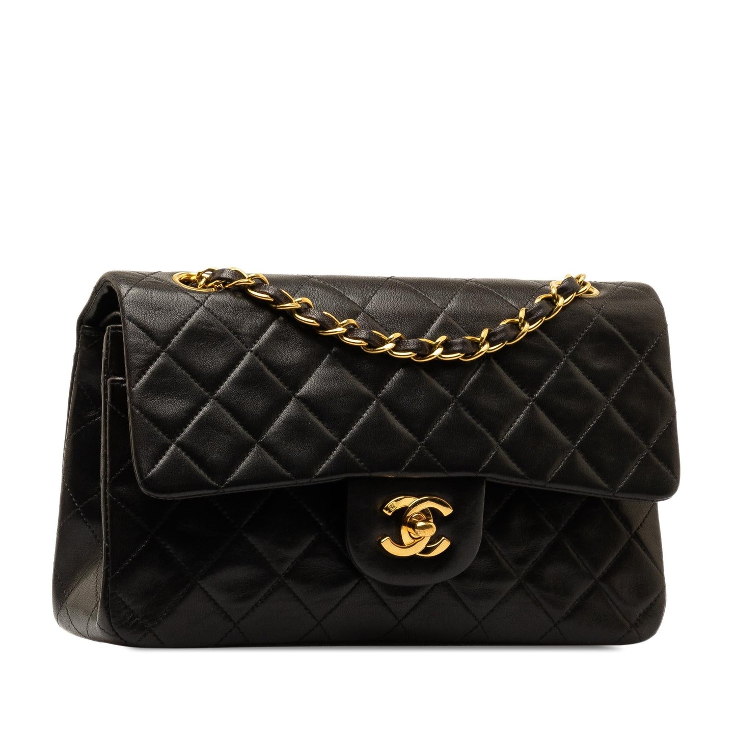 Chanel Small Classic Lambskin Double Flap (SHG-jUYNWc) Shoulder Bag