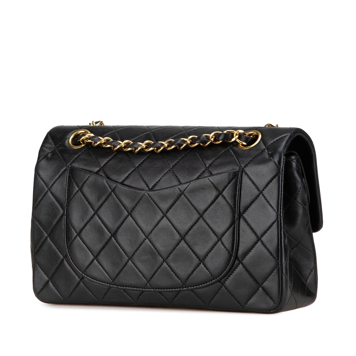 Chanel Small Classic Lambskin Double Flap Shoulder Bag