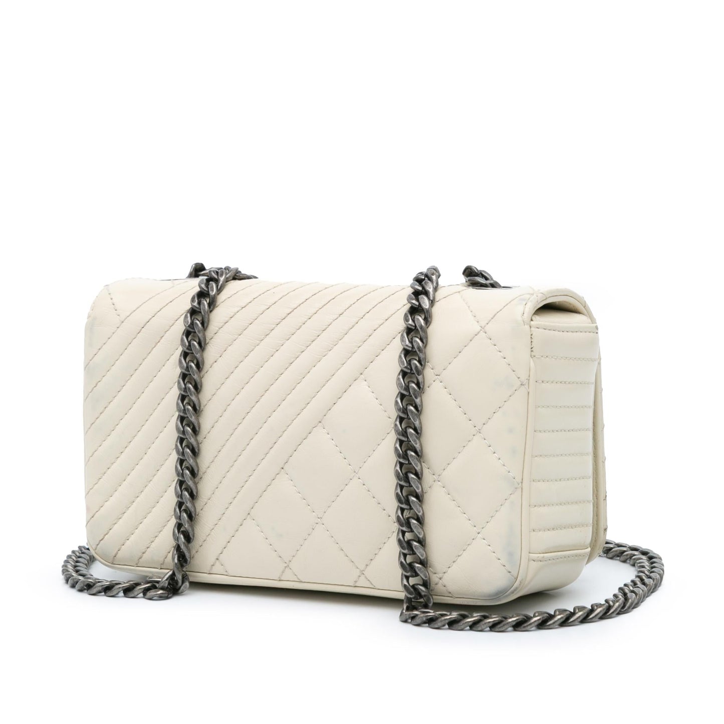 Chanel Small Glazed Calfskin Coco Boy Flap Shoulder Bag