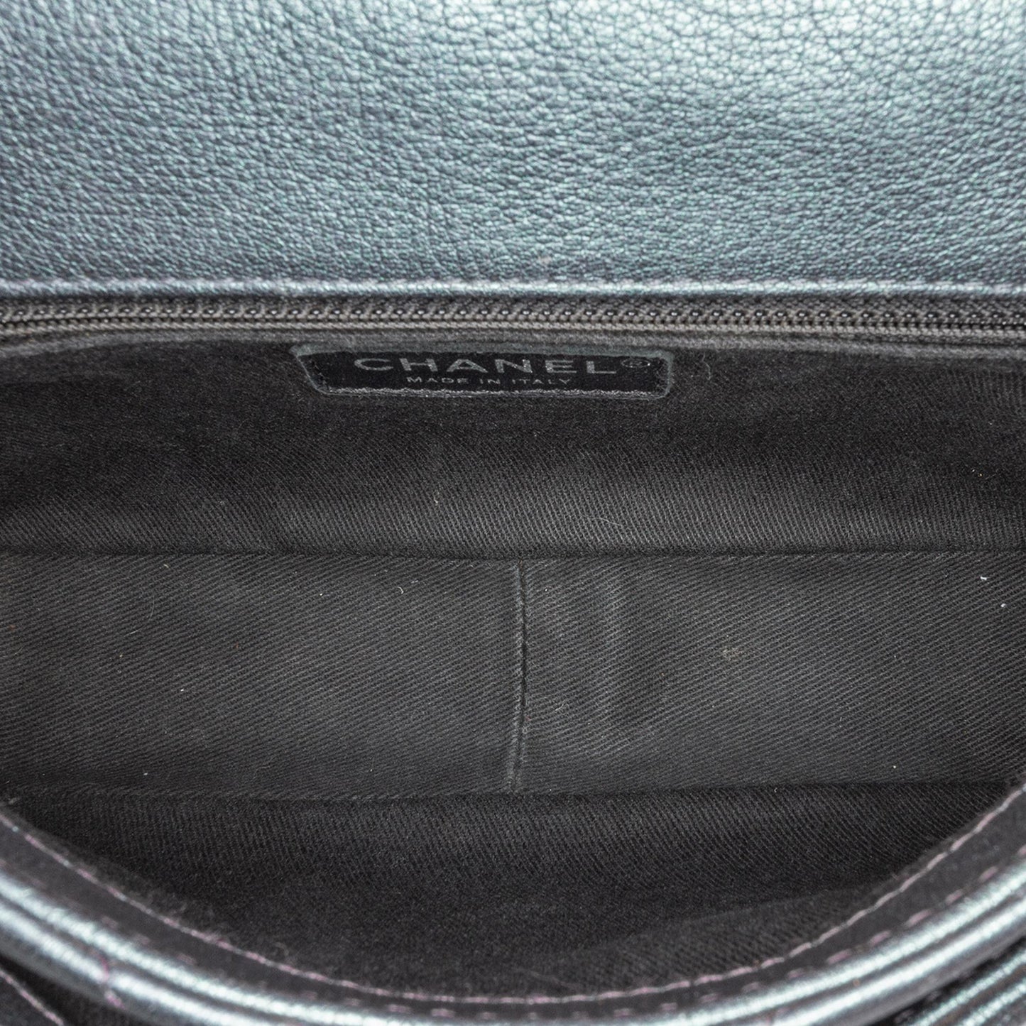 Chanel Small Iridescent Goatskin Double Carry Waist Chain Flap Shoulder Bag