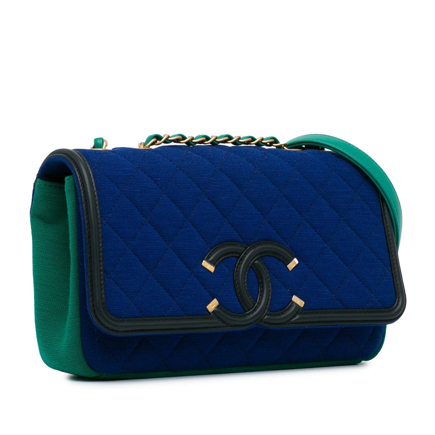 Chanel Small Jersey CC Filigree Flap (SHG-c5awaZ) Crossbody