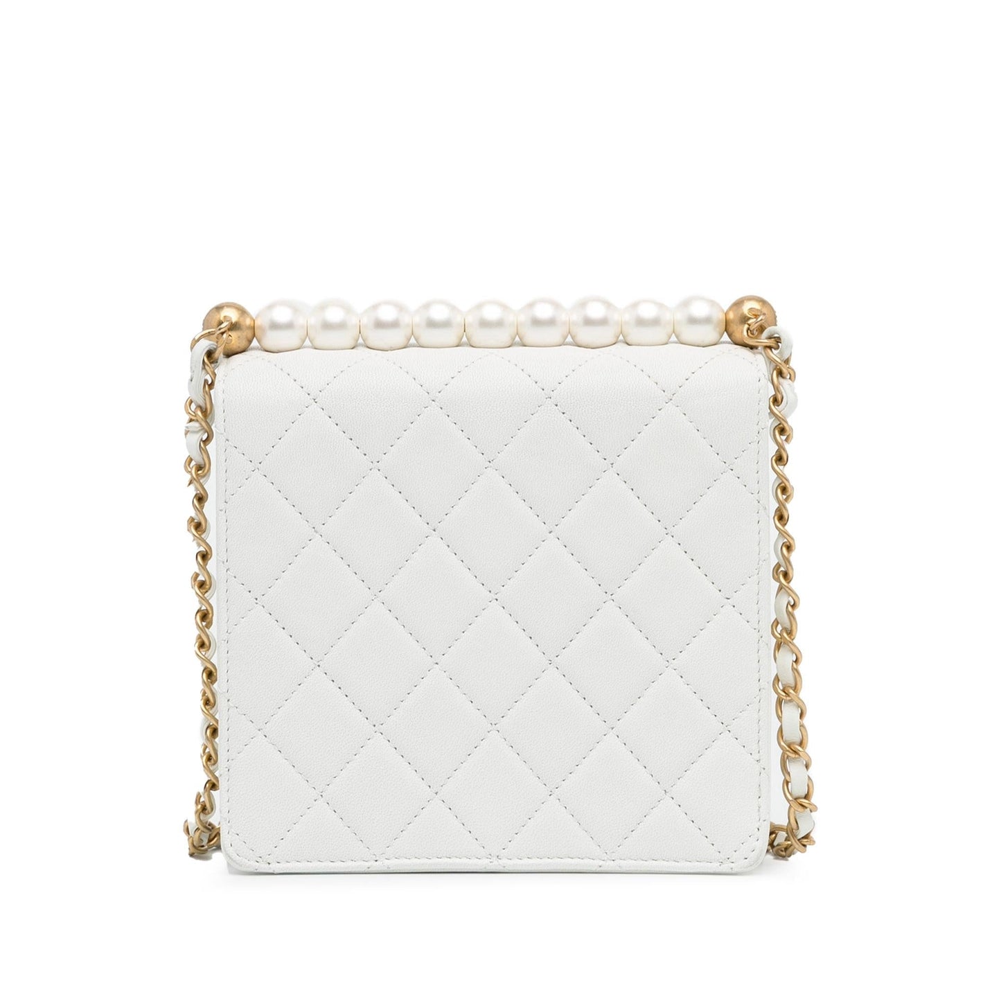 Chanel Small Lambskin Chic Pearls Flap (SHG-aY4p5K) Crossbody
