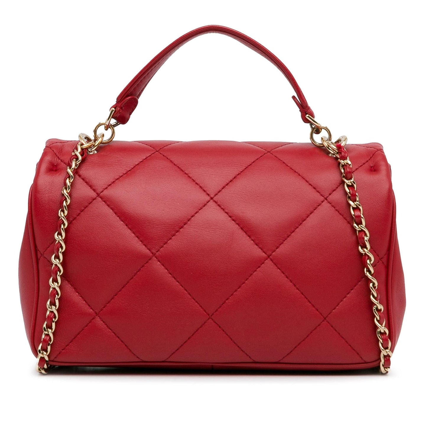 Chanel Small Lambskin Easy Carry Flap (SHG-Rzf8ss) Shoulder Bag
