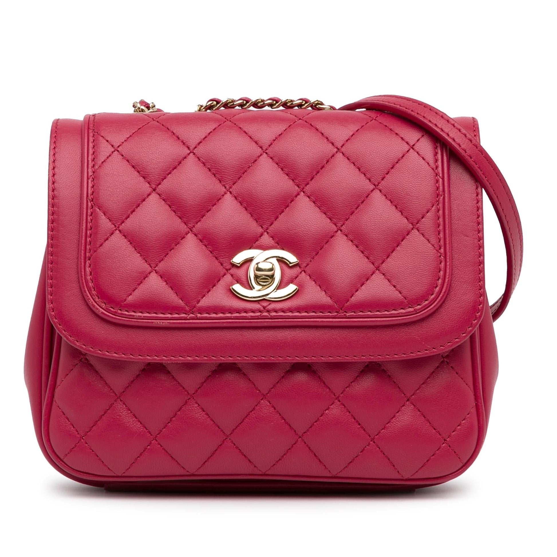 Chanel Small Lambskin Lovely Day Flap (SHG-lstb4h) Crossbody