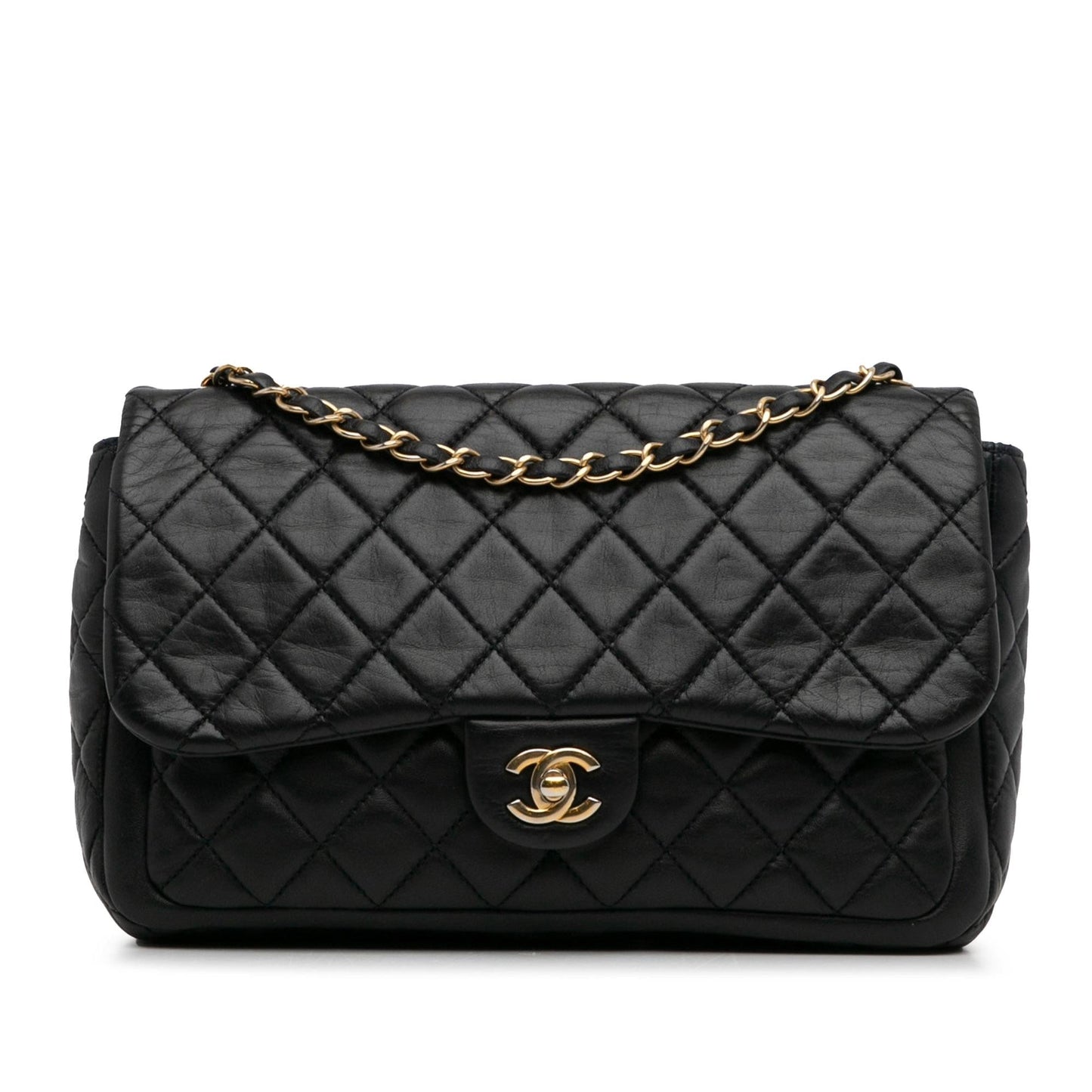 Chanel Small Lambskin Single Flap (SHG-HELS4Y) Shoulder Bag