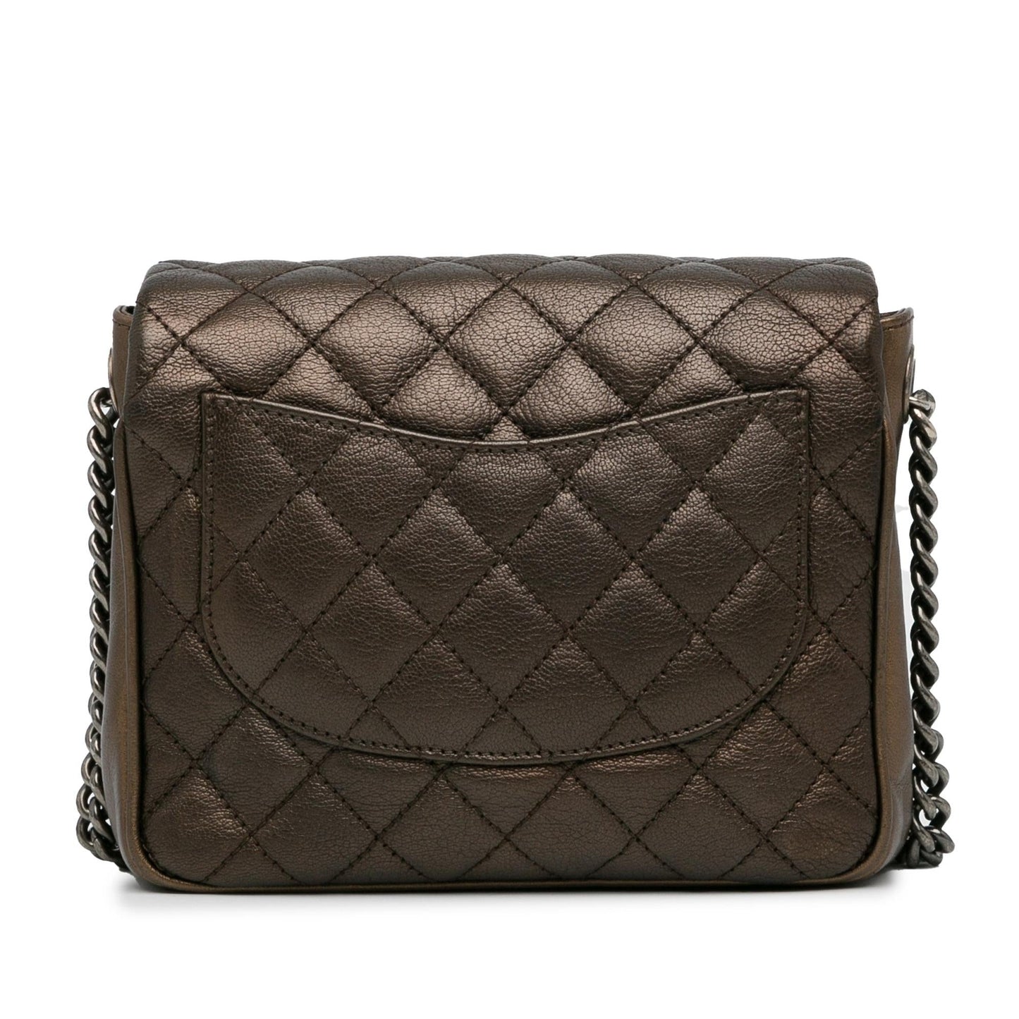 Chanel Small Metallic Goatskin Rock in Rome Flap (SHG-U8bYRV) Crossbody