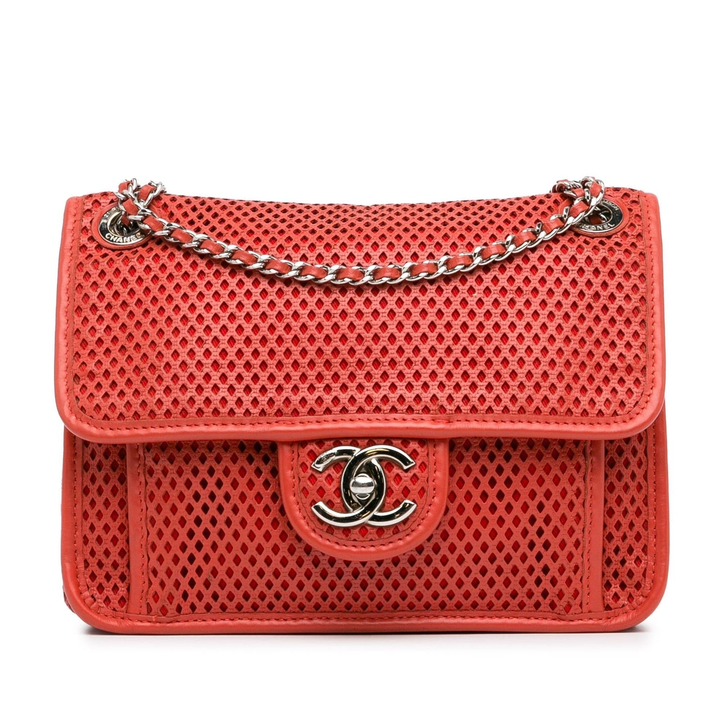 Chanel Small Perforated Calfskin Up In The Air Flap (SHG-iEf845) Shoulder Bag