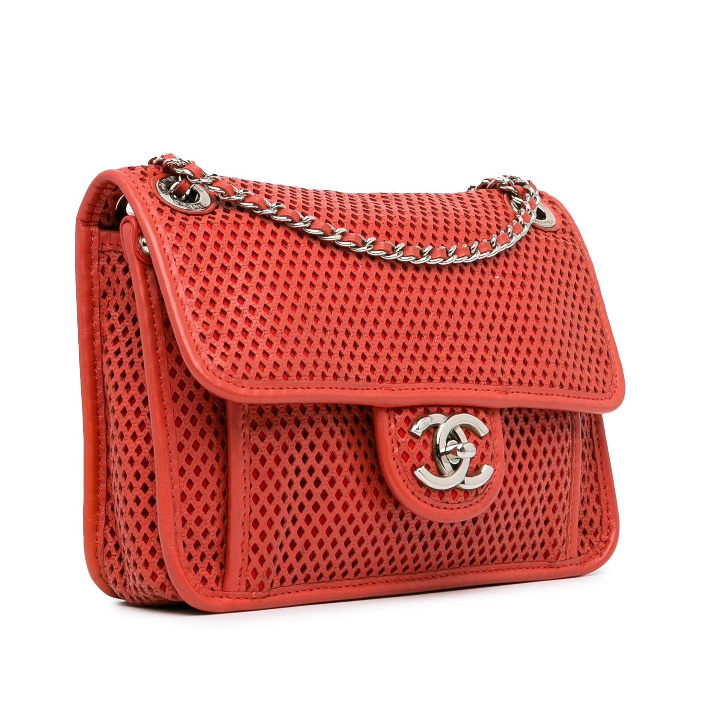 Chanel Small Perforated Calfskin Up In The Air Flap (SHG-iEf845) Shoulder Bag