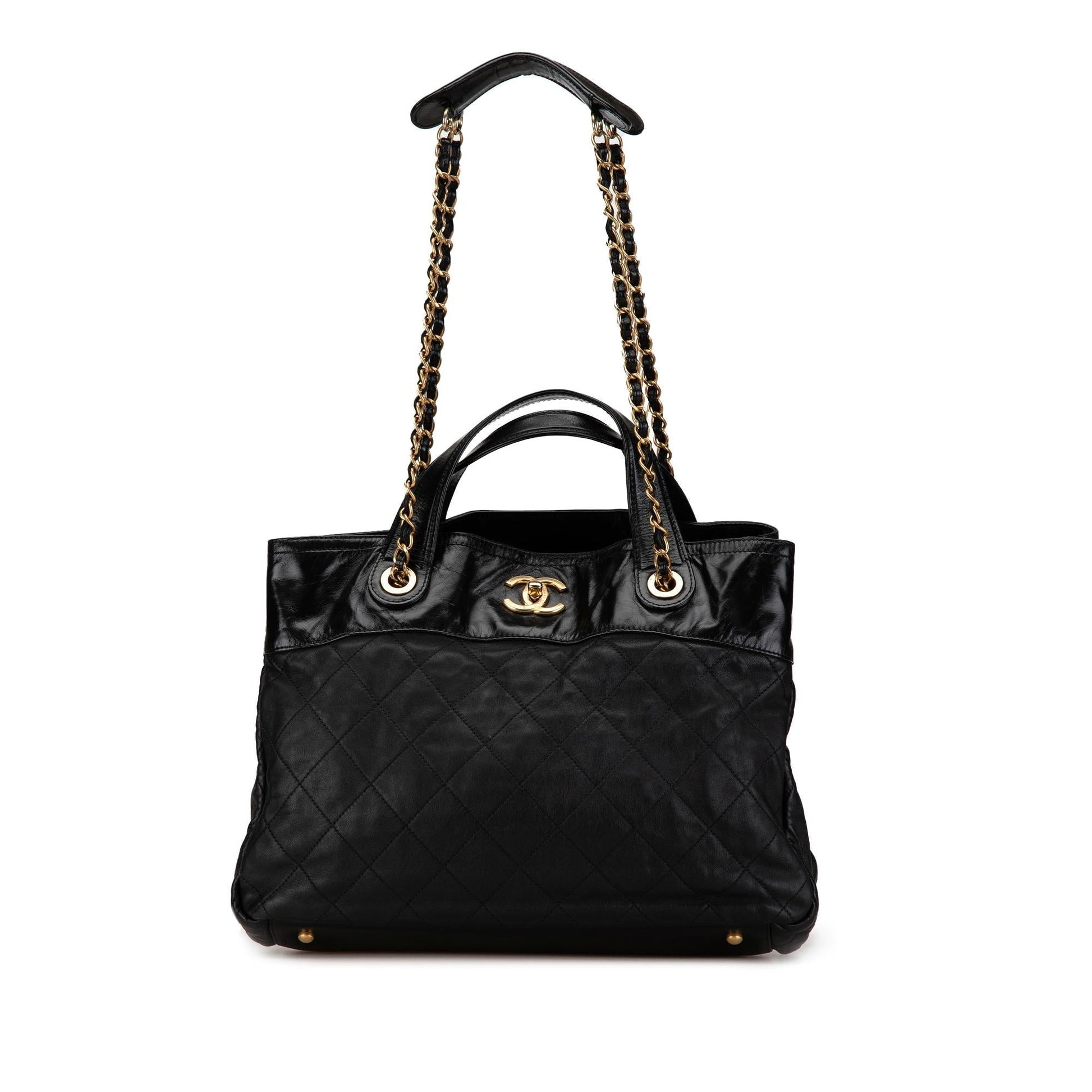 Chanel Small Quilted Calfskin In The Mix Satchel (SHG-Mf2tgw) Handbag