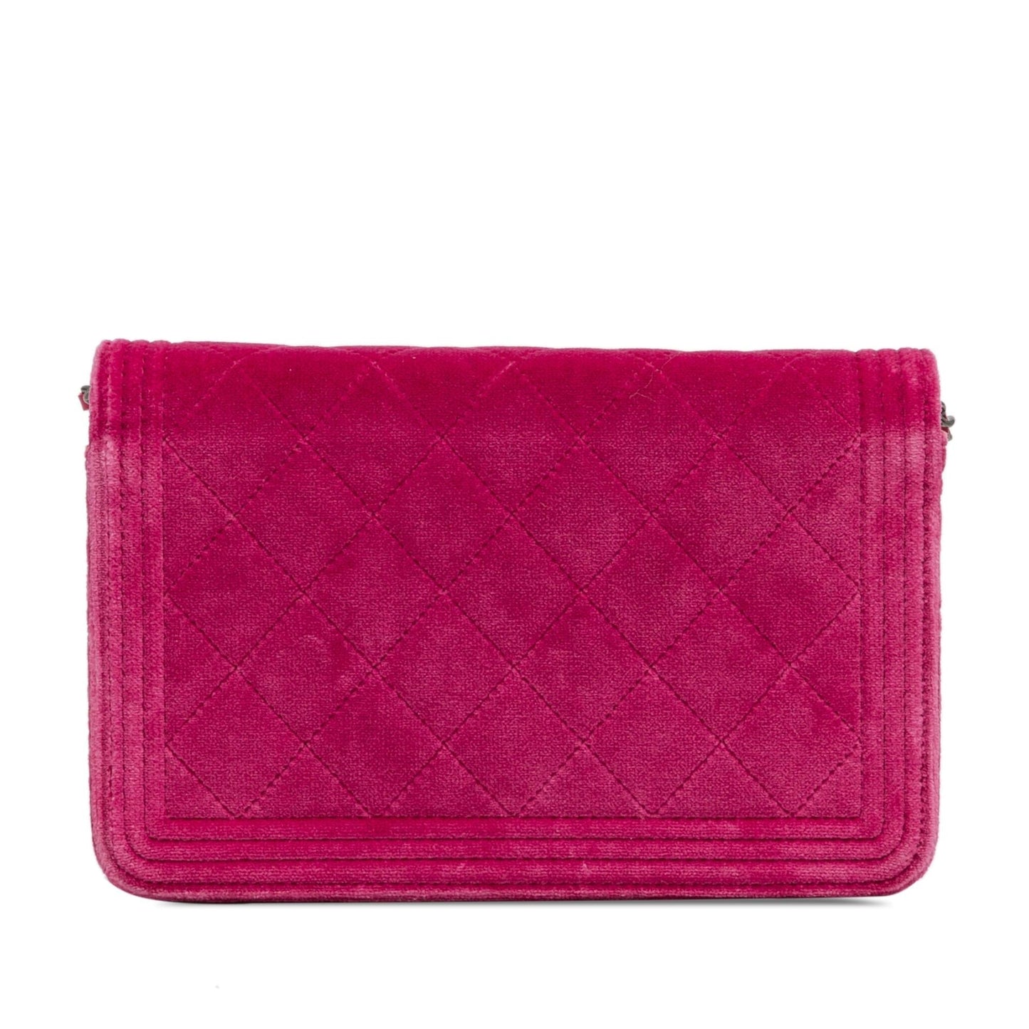 Chanel Velvet Boy Wallet On Chain (SHG-p9WVfn) Crossbody
