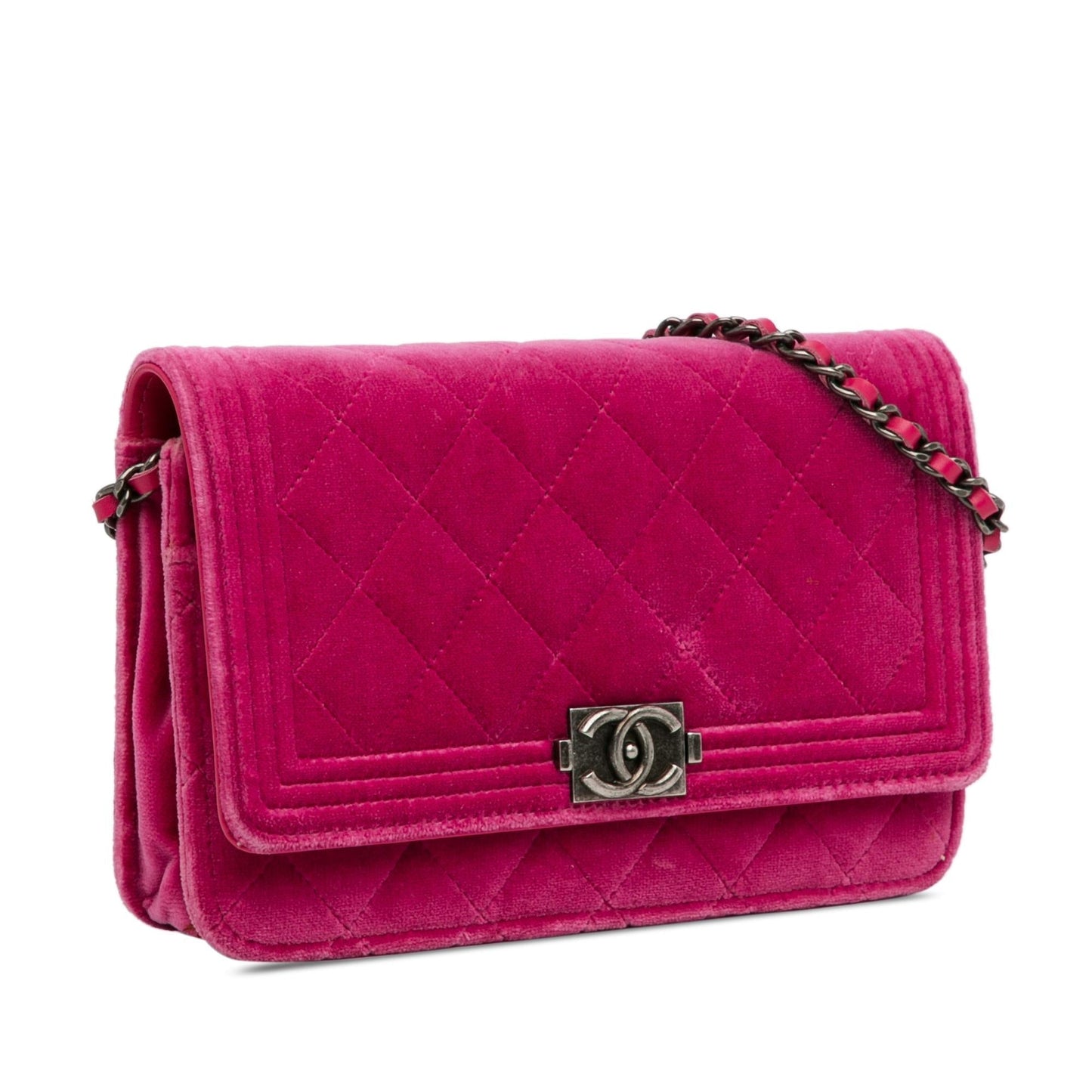 Chanel Velvet Boy Wallet On Chain (SHG-p9WVfn) Crossbody