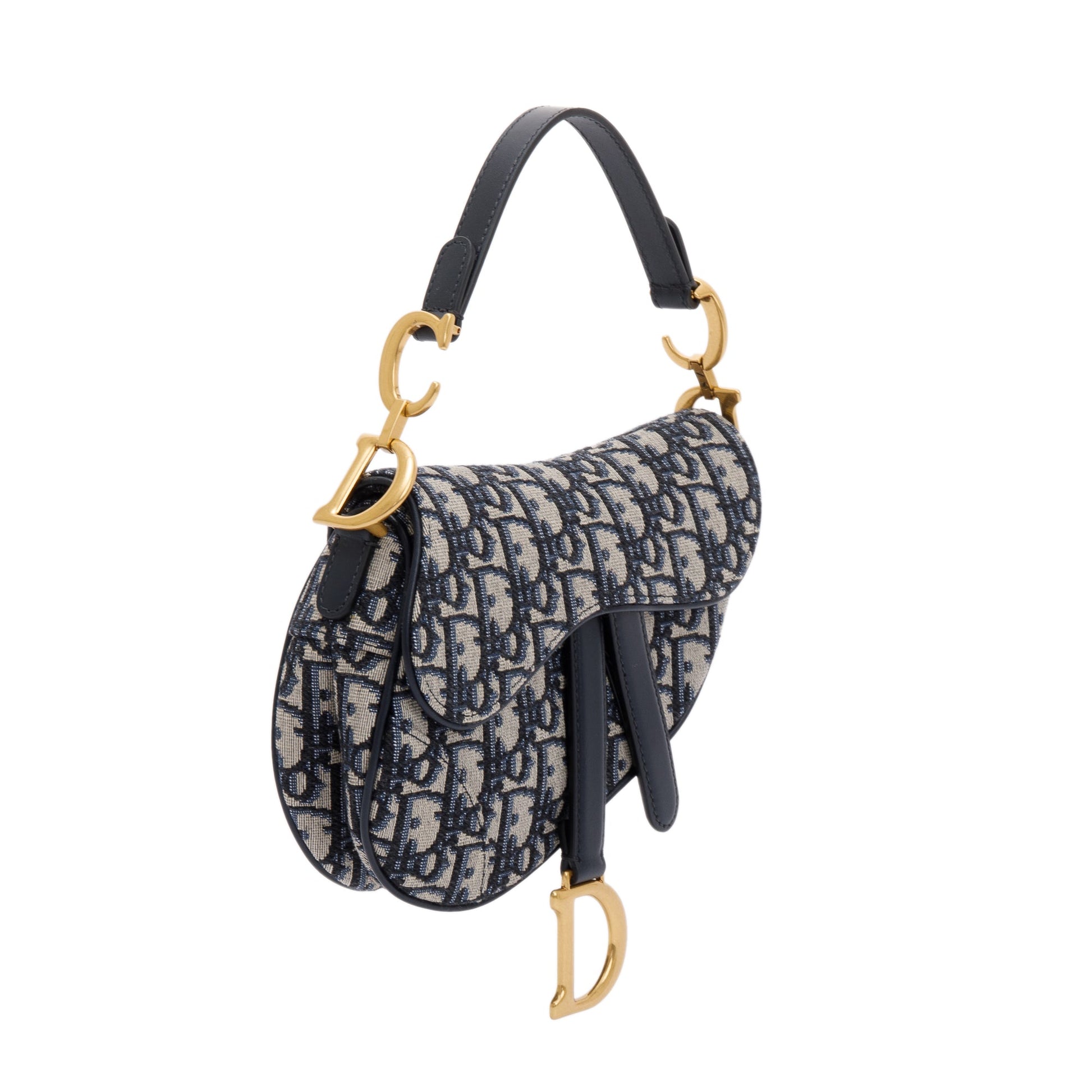 Christian Dior 2020 Oblique Mini Saddle Bag