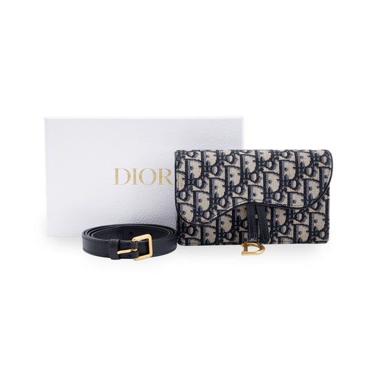 Christian Dior 2021 Oblique Saddle Belt Pouch
