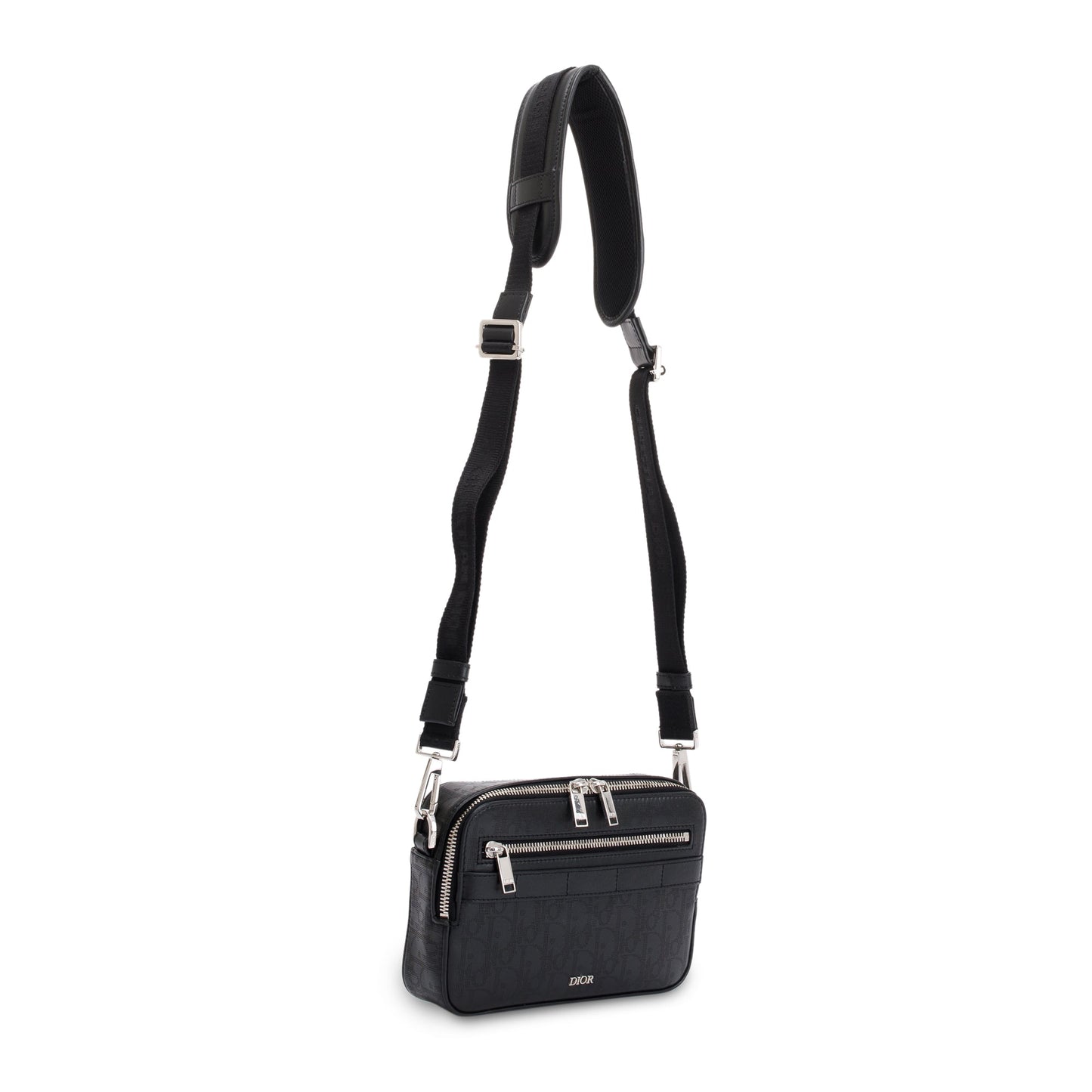 Christian Dior 2022 Safari Leather Messenger Bag