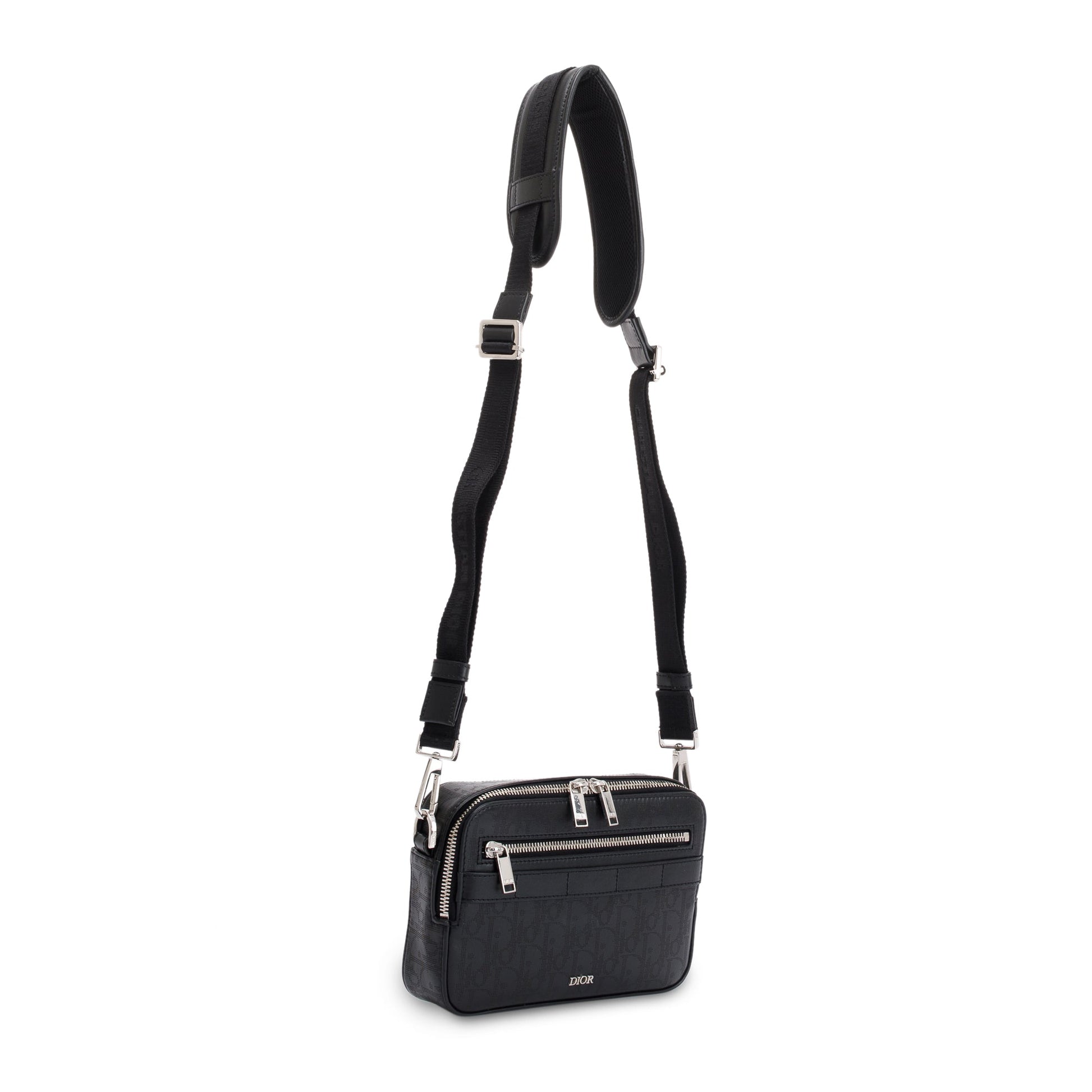 Christian Dior 2022 Safari Leather Messenger Bag