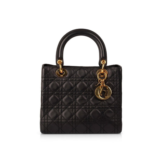 Christian Dior Medium Cannage Lambskin Lady Dior Bag