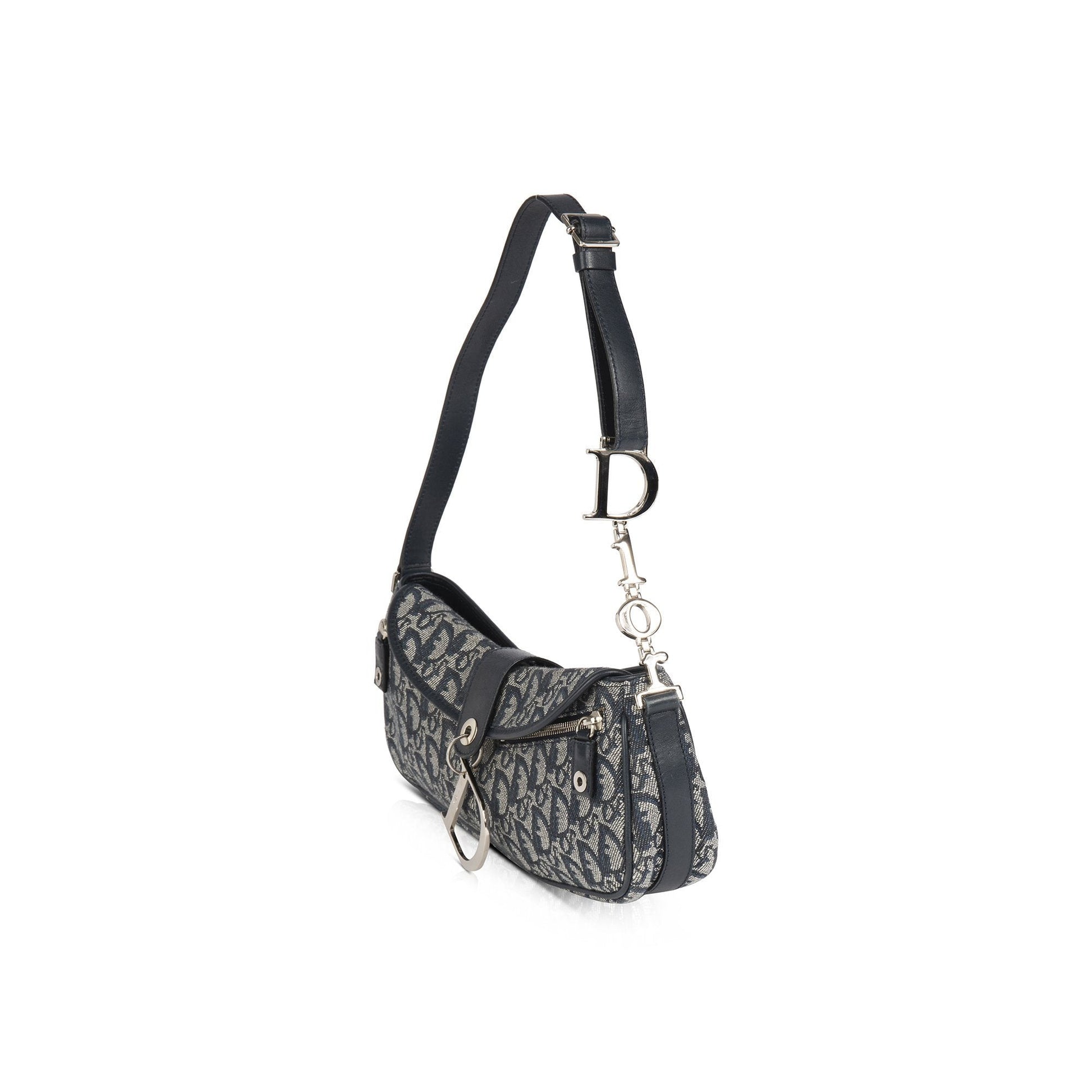 Christian Dior Oblique Logo Baguette Bag