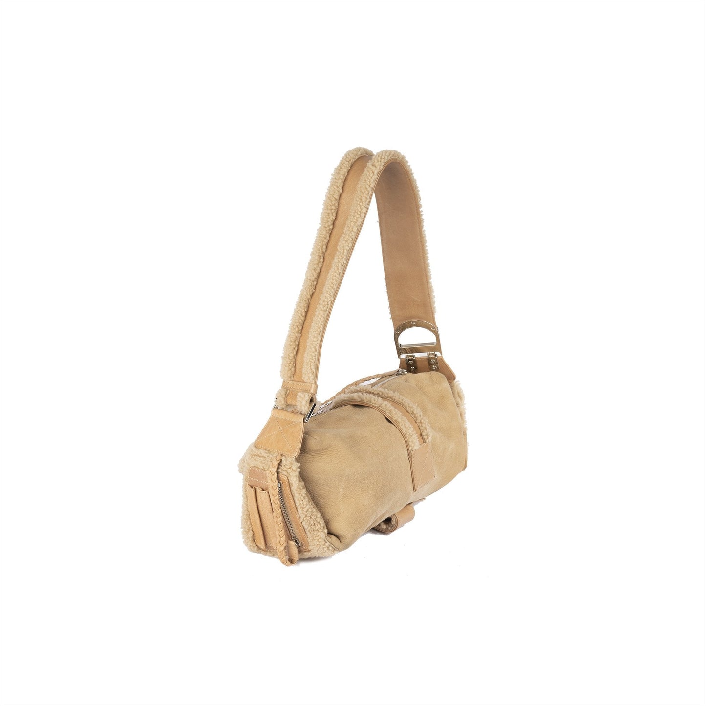 Christian Dior Remove Before Flight Shearling Bag