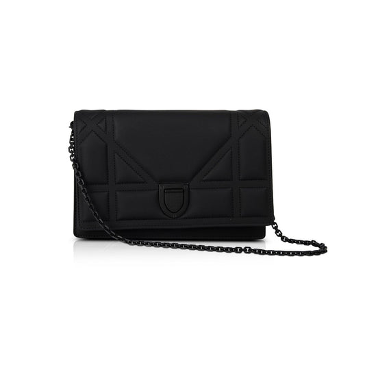 Christian Dior Ultramatte Stitched Cannage Diorama Wallet on Chain
