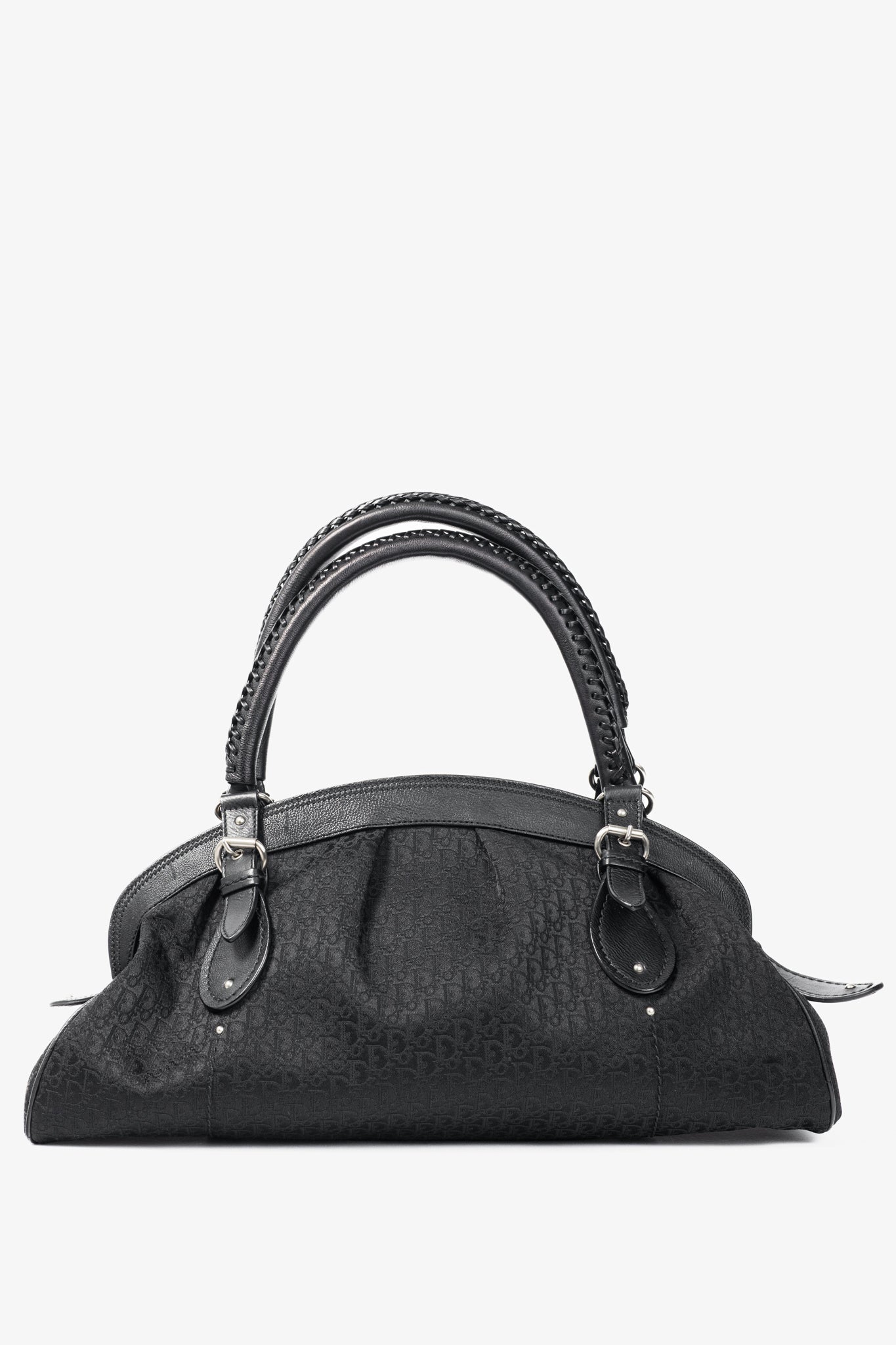 Dior Monogram Nylon Leather Canvas Handbag