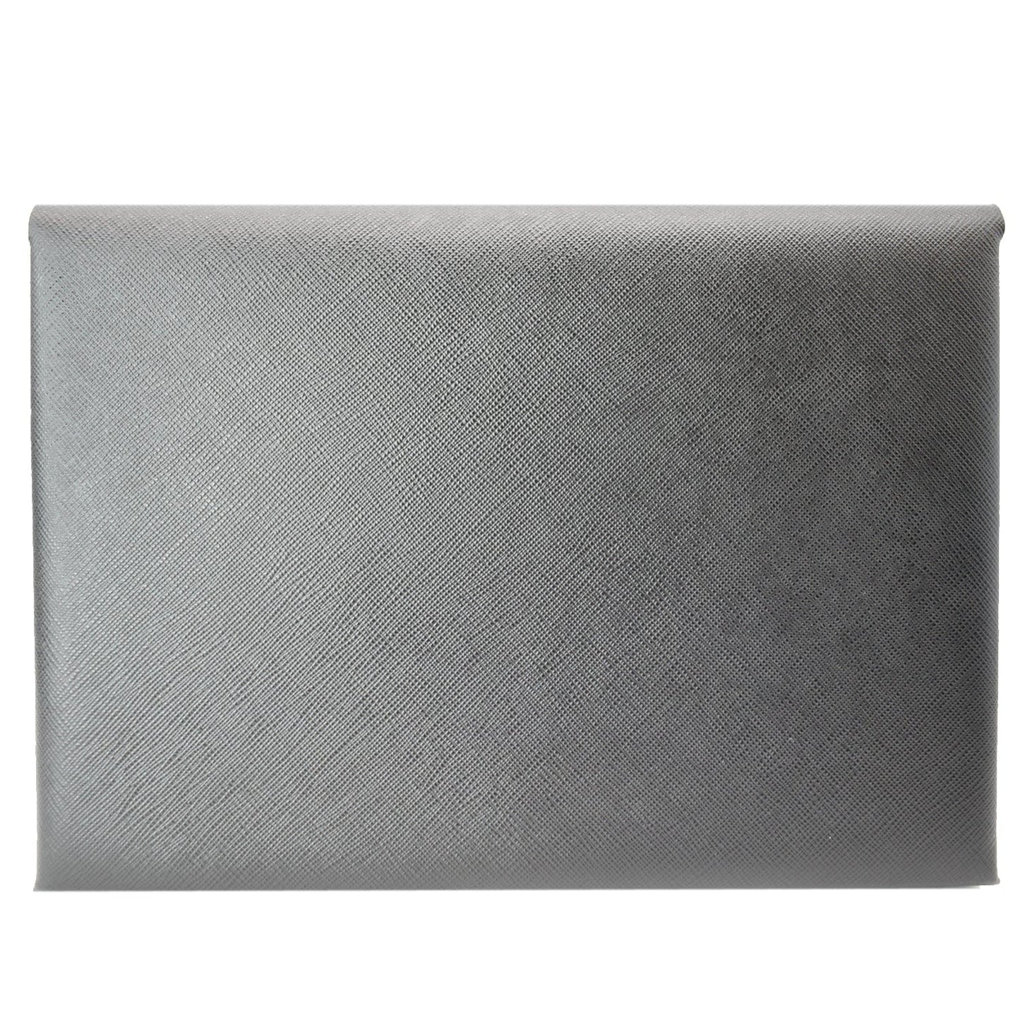 PRADA Document Holder Saffiano Leather Pouch Black